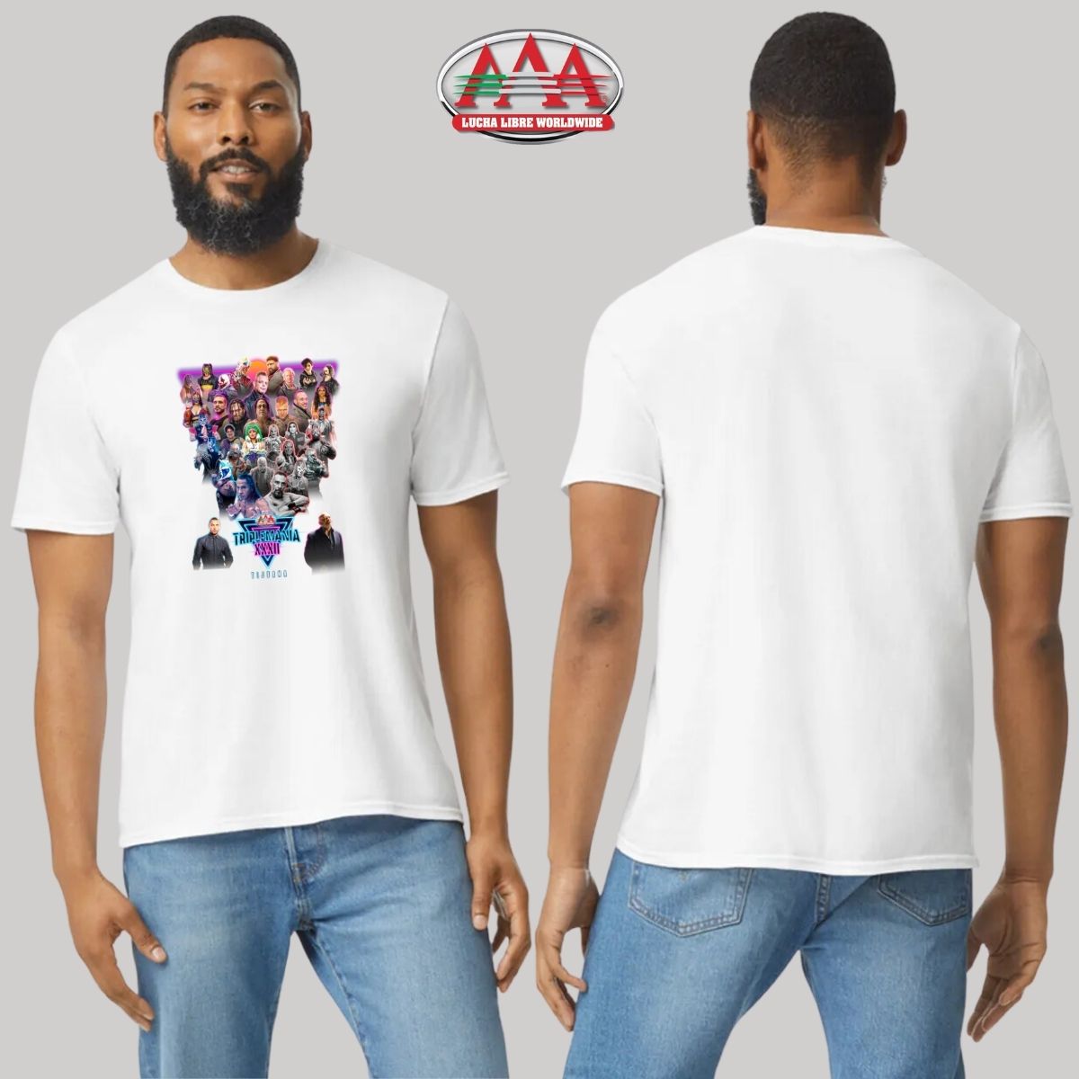 Playera Hombre Lucha Libre AAA Triplemanía XXXII Tij