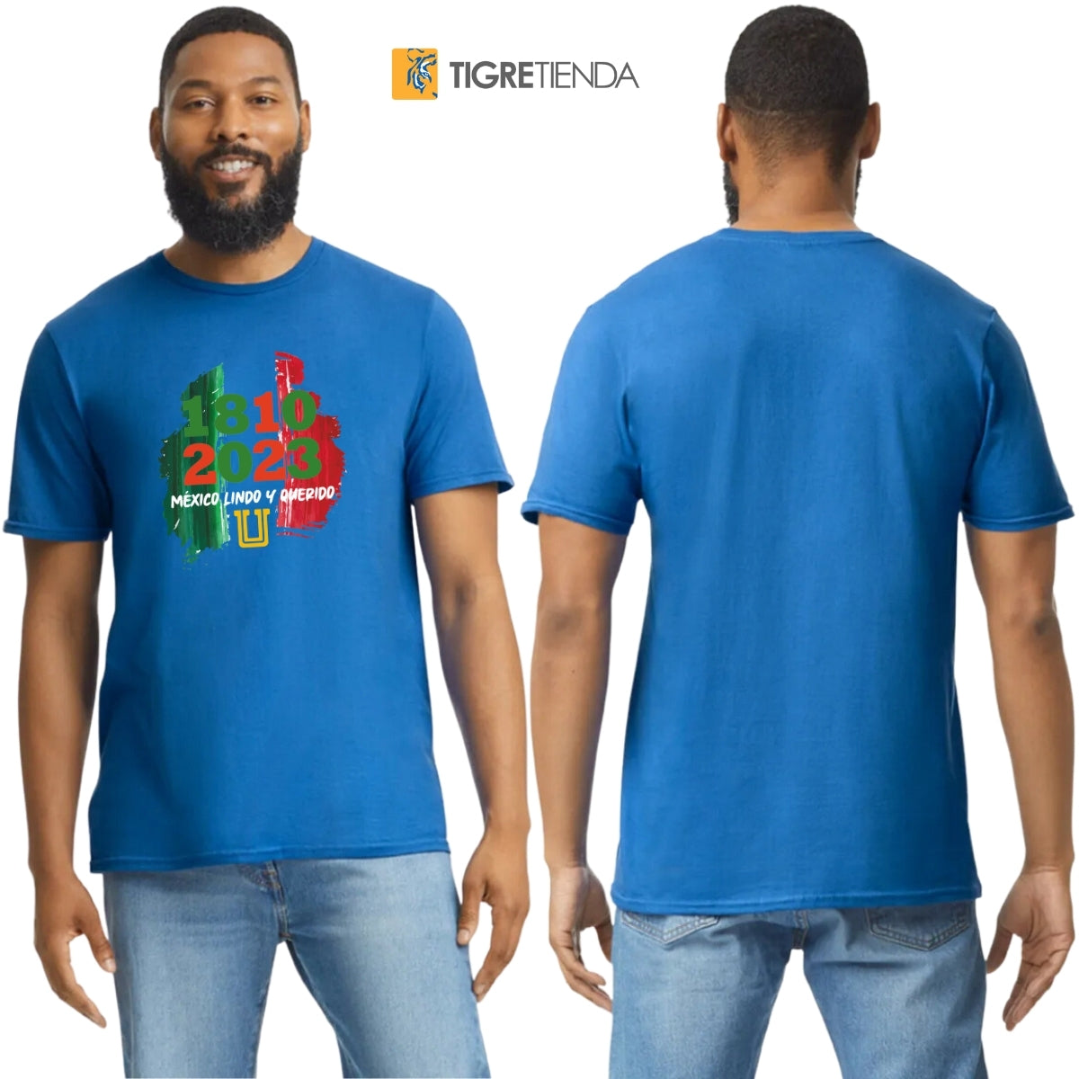 Playera Mexicana Hombre Tigres UANL México lindo y querido