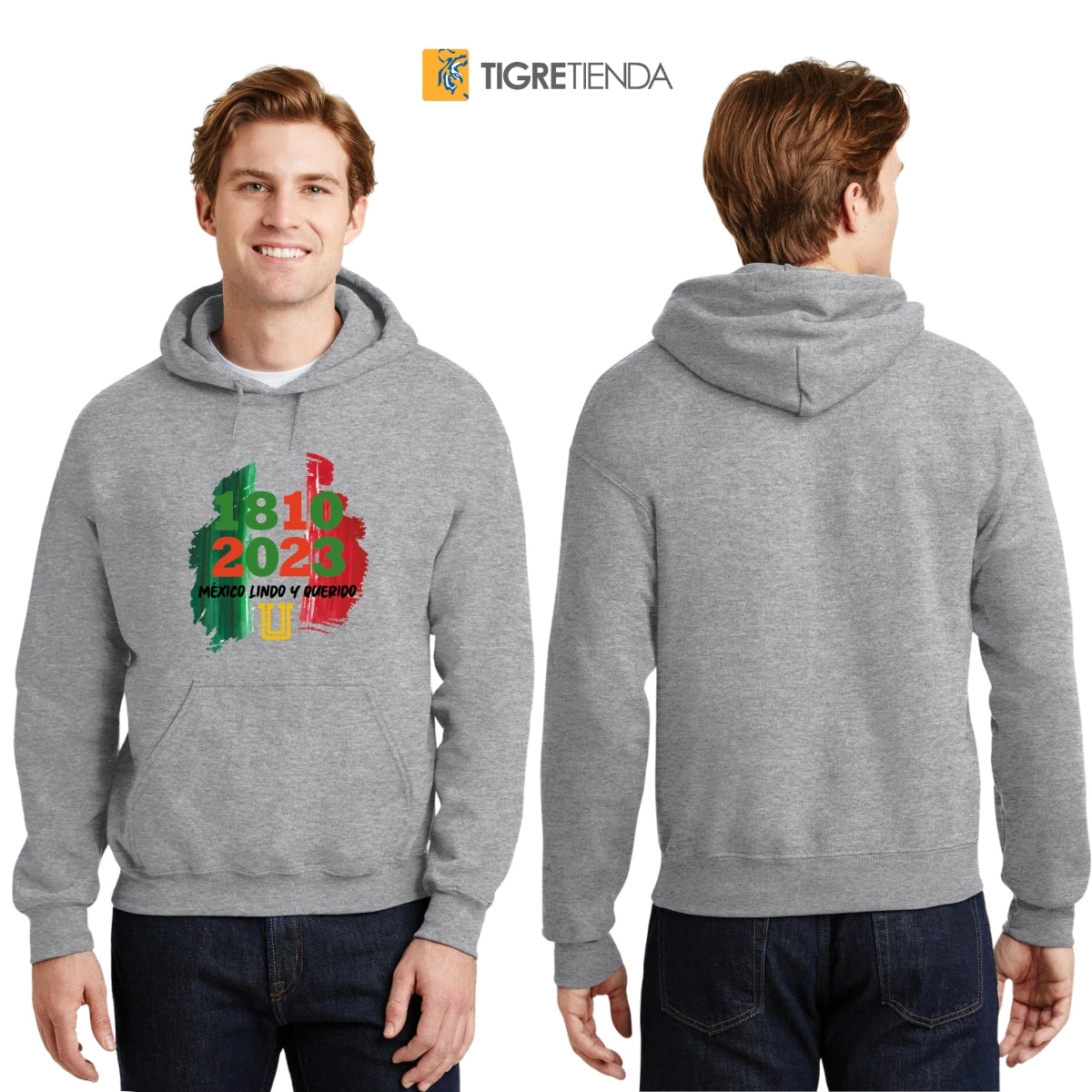 Sudadera Hombre Hoodie Tigres UANL México lindo y querido