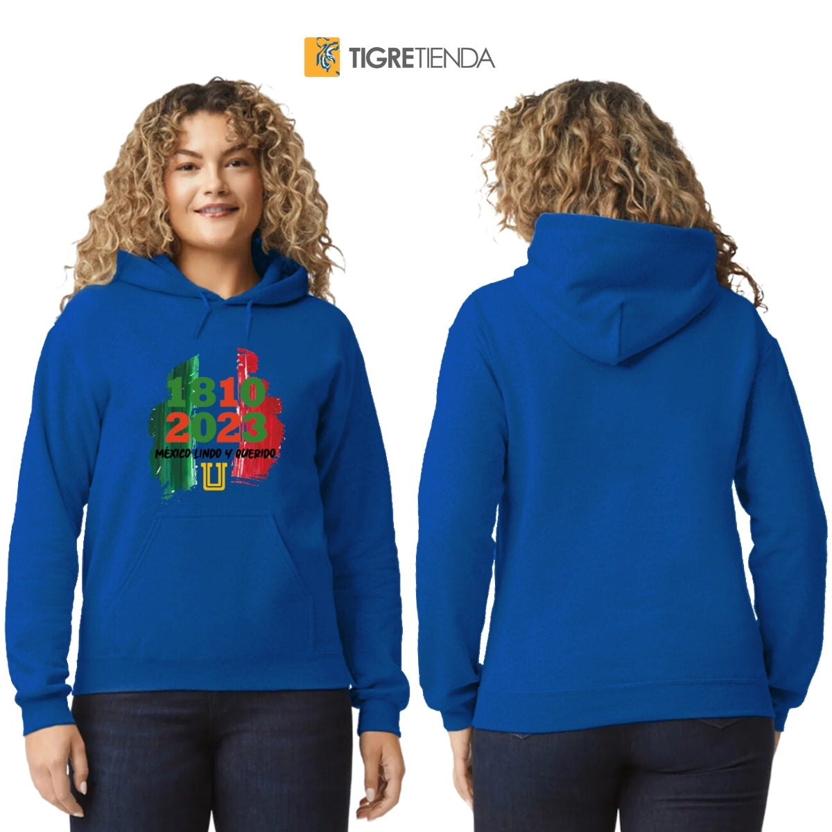 Sudadera Mujer Hoodie Tigres UANL México lindo y querido