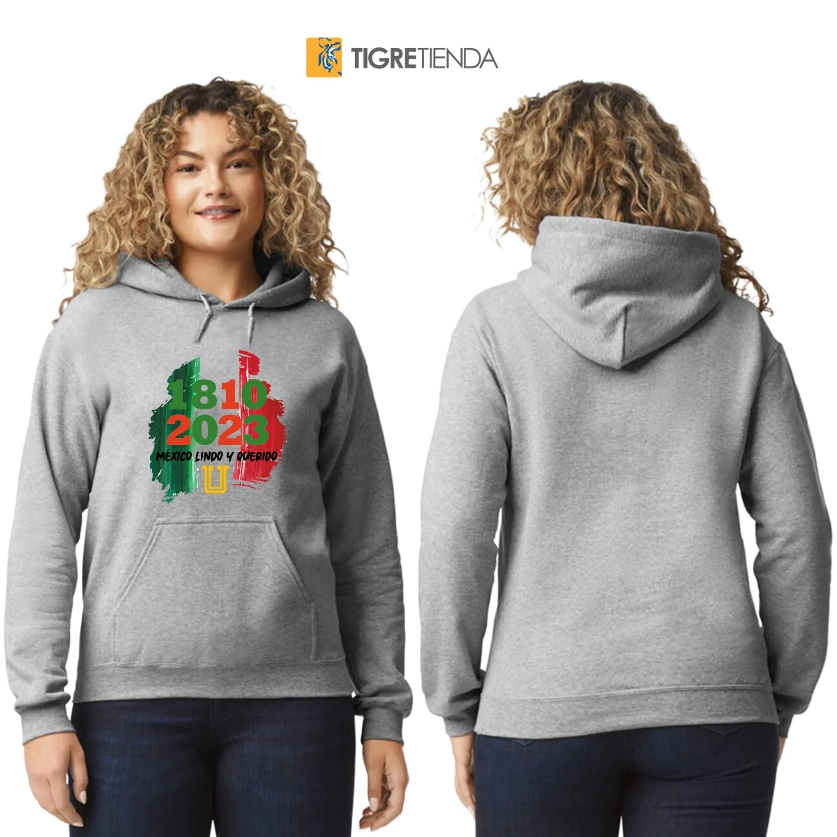 Sudadera Mujer Hoodie Tigres UANL México lindo y querido