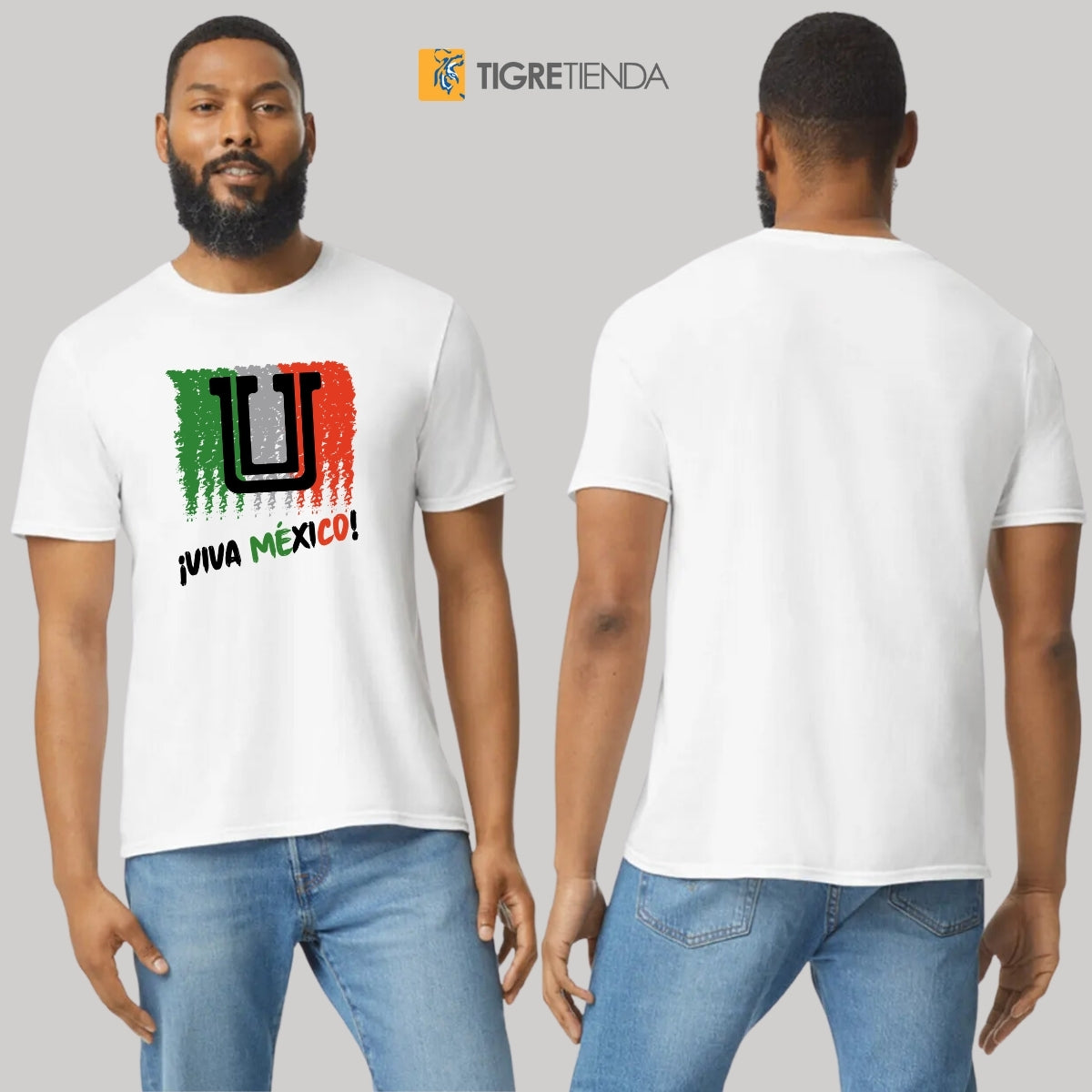 Playera Mexicana Hombre Tigres UANL Viva México