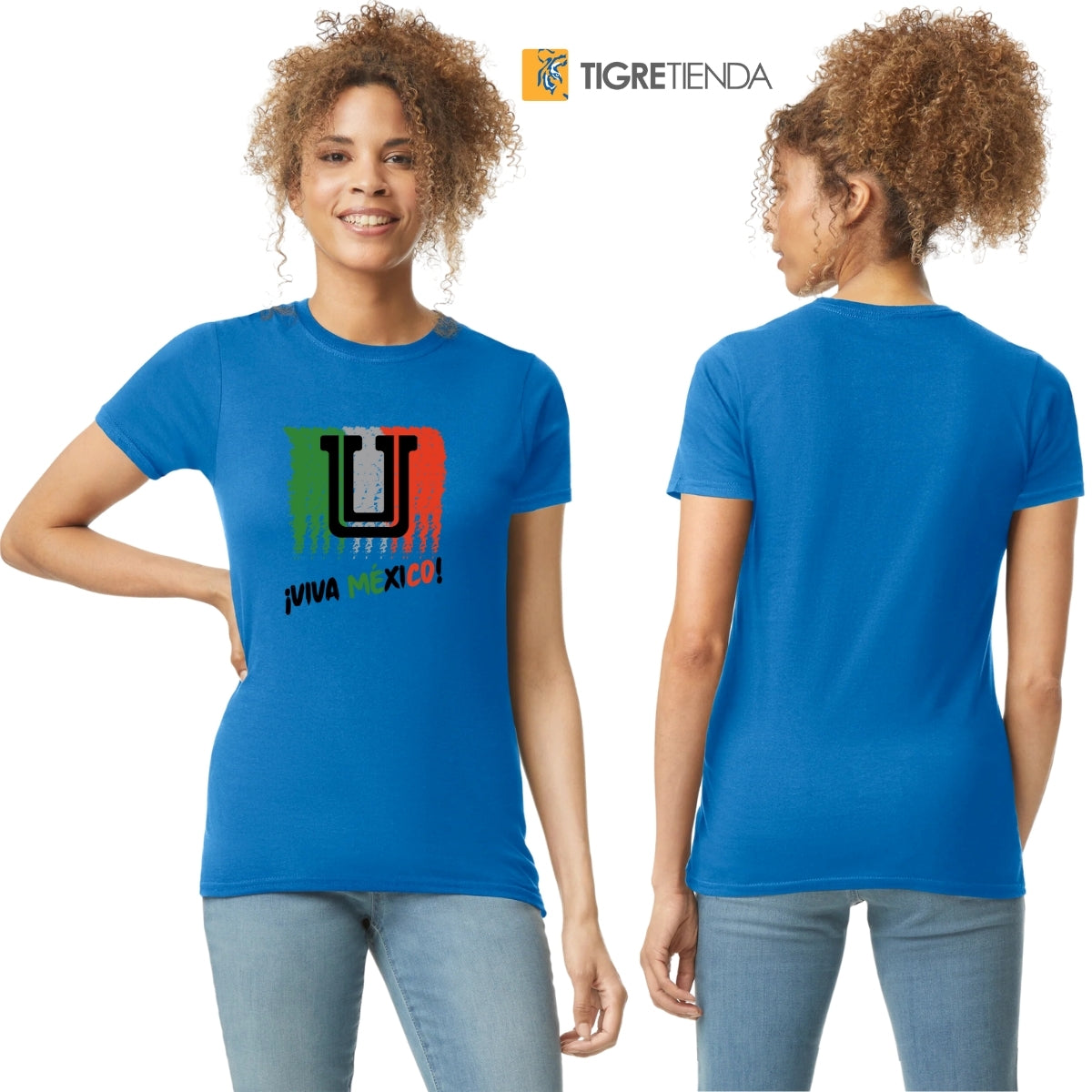 Playera Mexicana Mujer Tigres UANL Viva México