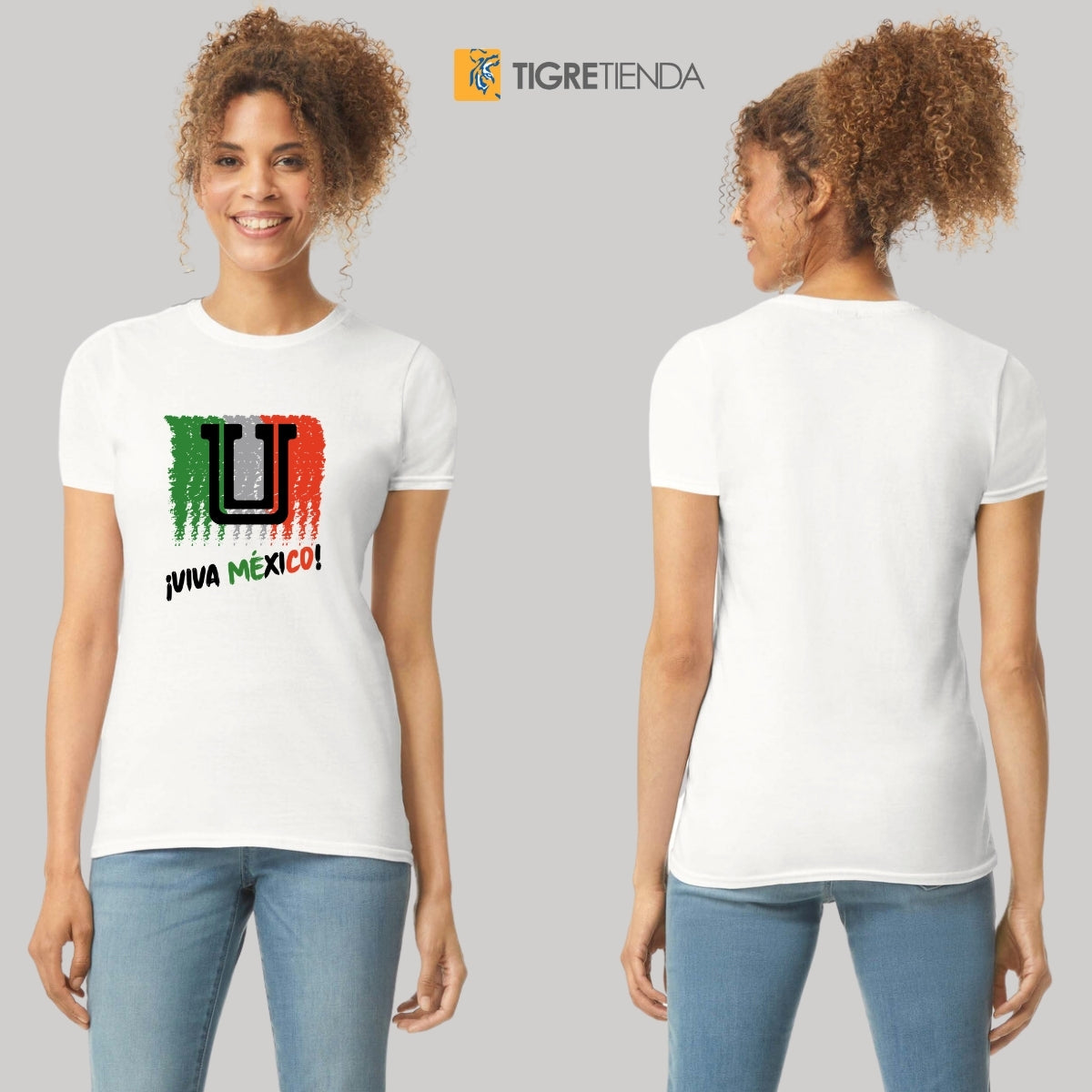 Playera Mexicana Mujer Tigres UANL Viva México