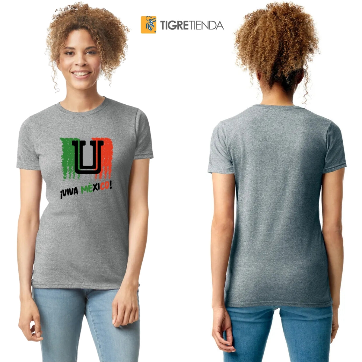 Playera Mexicana Mujer Tigres UANL Viva México