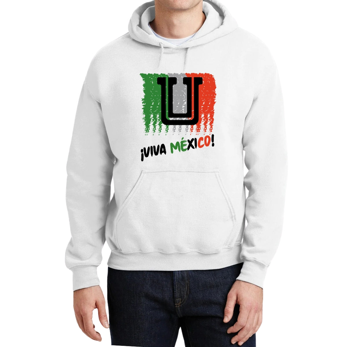 Sudadera Hombre Hoodie Tigres UANL Viva México