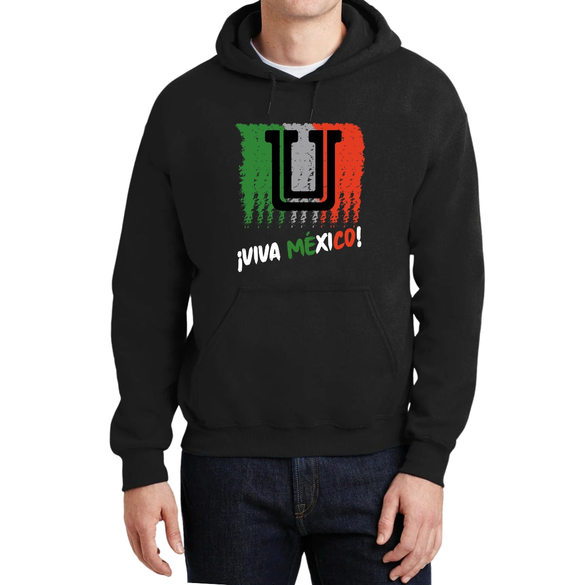 Sudadera Hombre Hoodie Tigres UANL Viva México