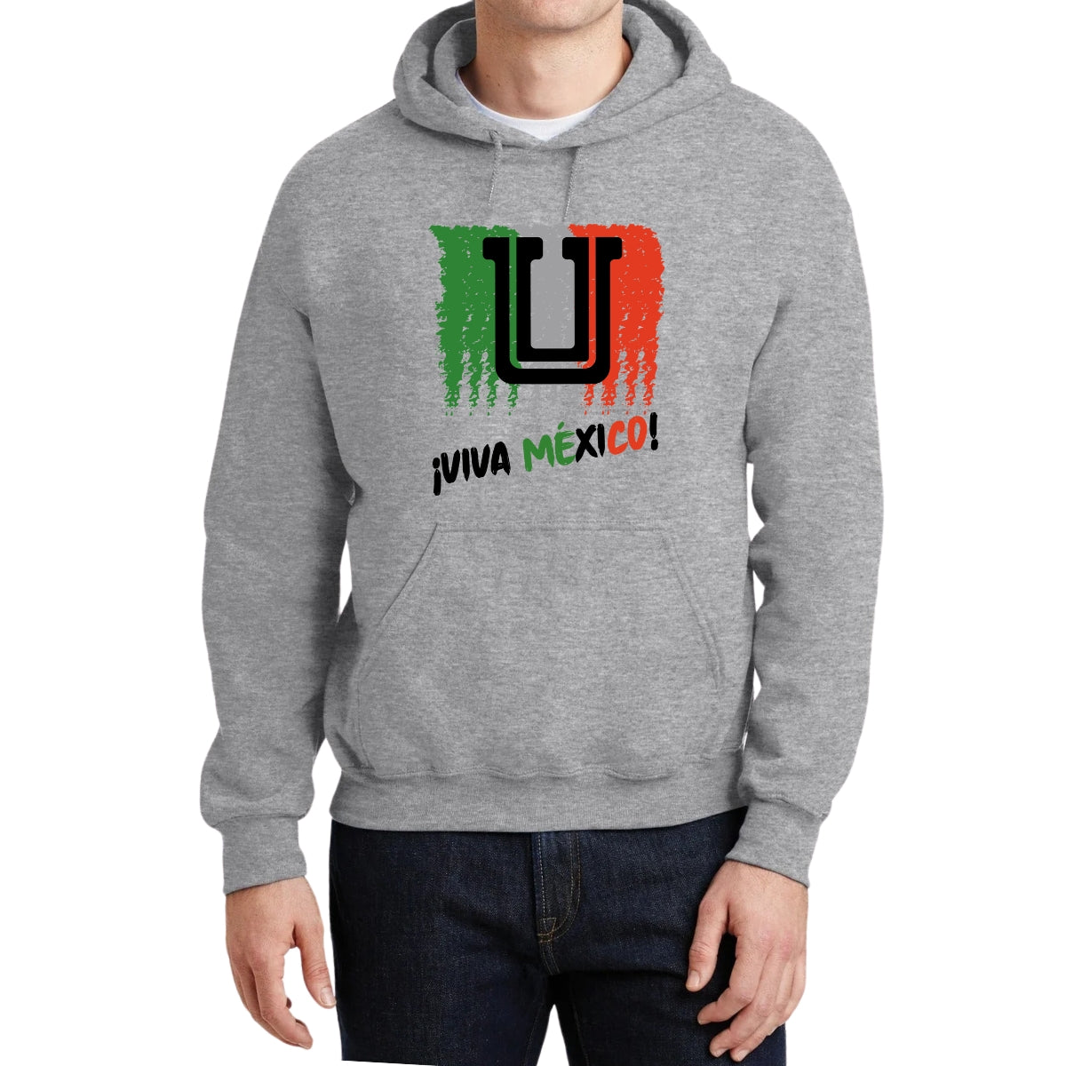 Sudadera Hombre Hoodie Tigres UANL Viva México