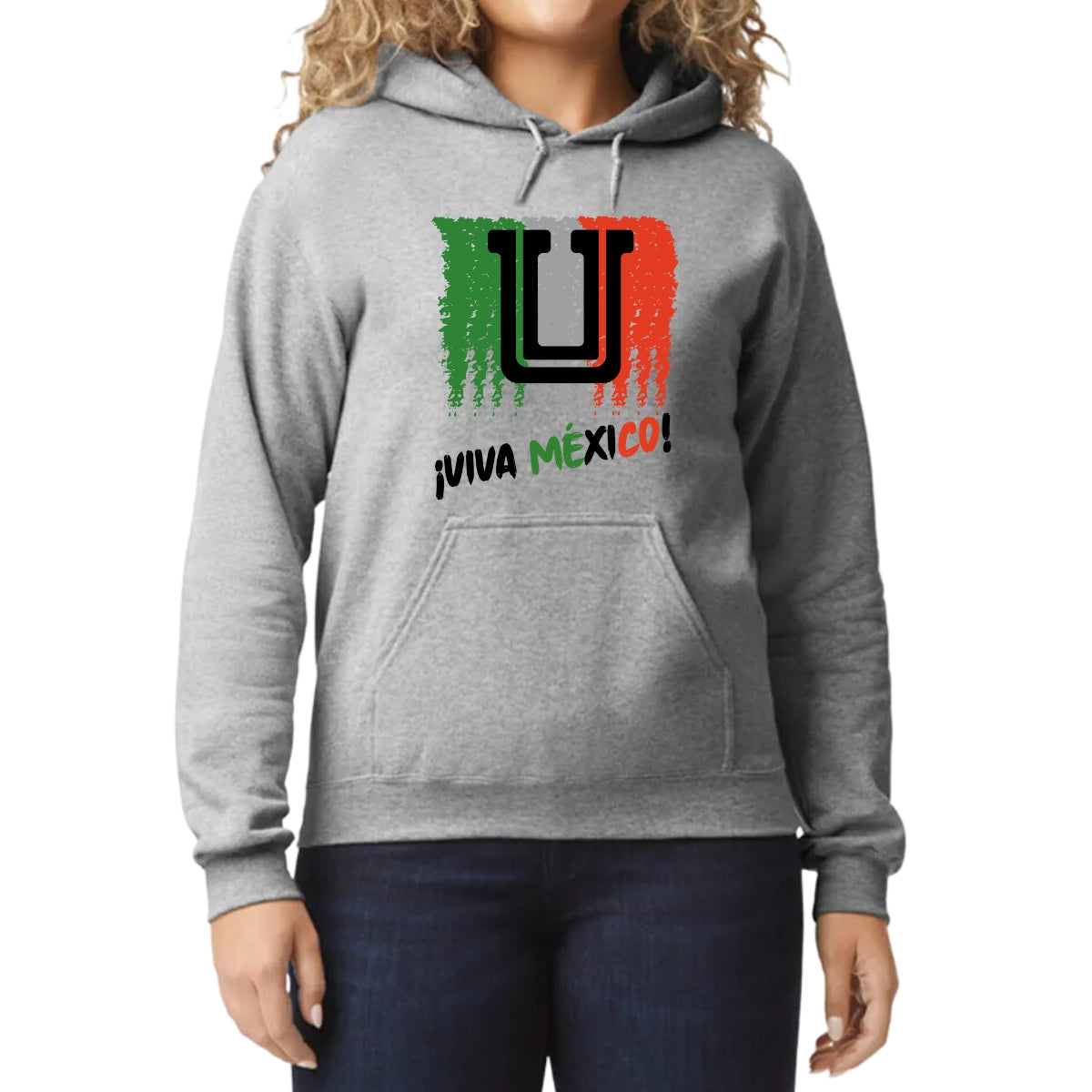 Sudadera Mujer Hoodie Tigres UANL Viva México