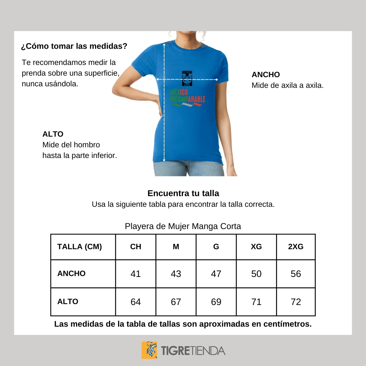 Playera Mexicana Hombre Tigres UANL Mujer Incomparable