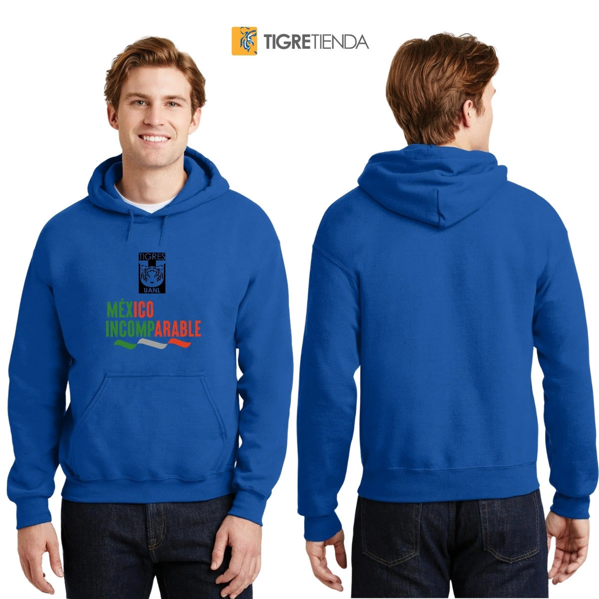 Sudadera Hombre Hoodie Tigres UANL México Incomparable