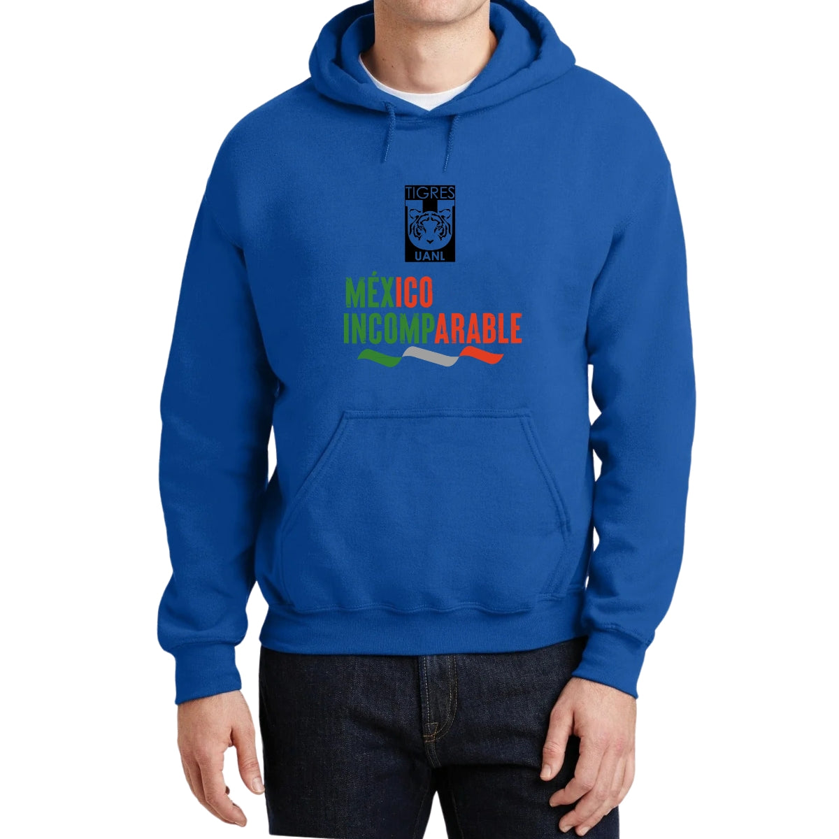 Sudadera Hombre Hoodie Tigres UANL México Incomparable