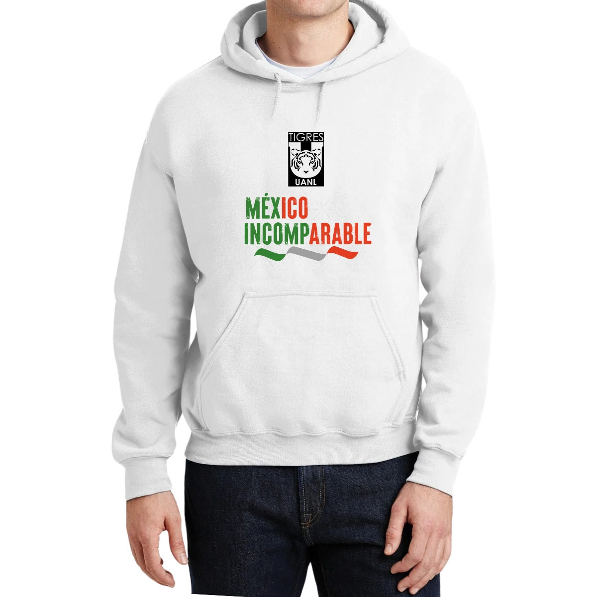 Sudadera Hombre Hoodie Tigres UANL México Incomparable