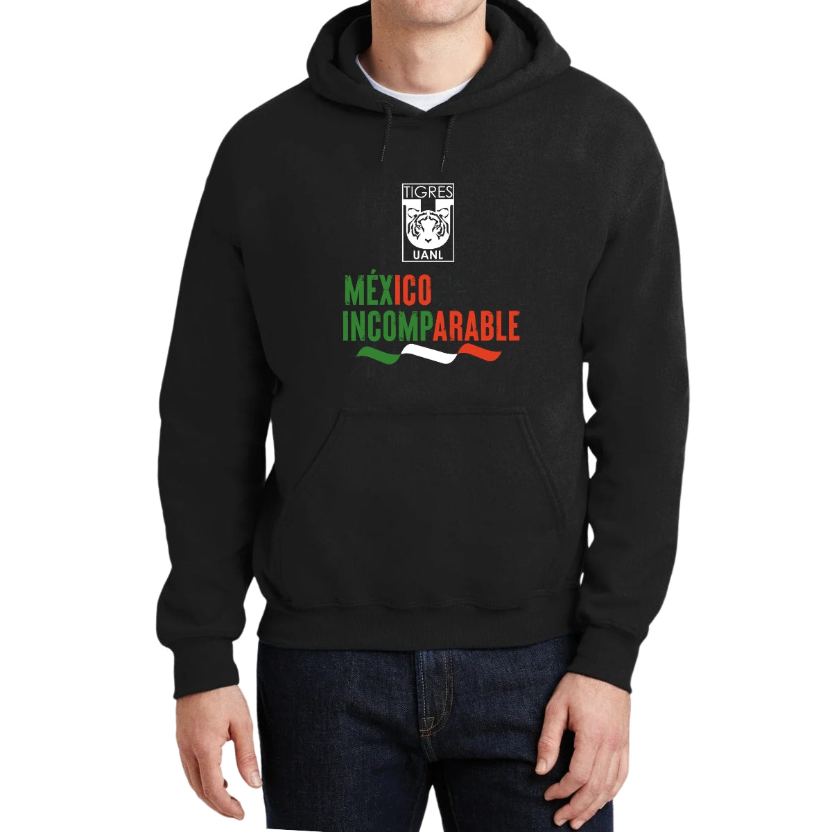 Sudadera Hombre Hoodie Tigres UANL México Incomparable