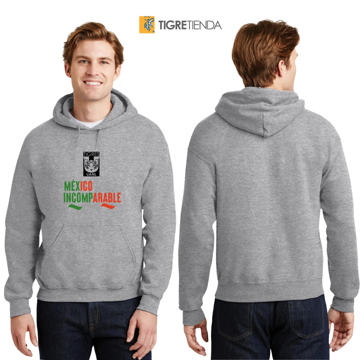 Sudadera Hombre Hoodie Tigres UANL México Incomparable