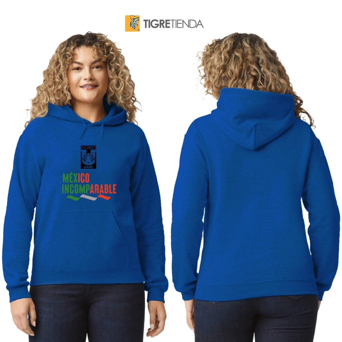 Sudadera Mujer Hoodie Tigres UANL  México Incomparable