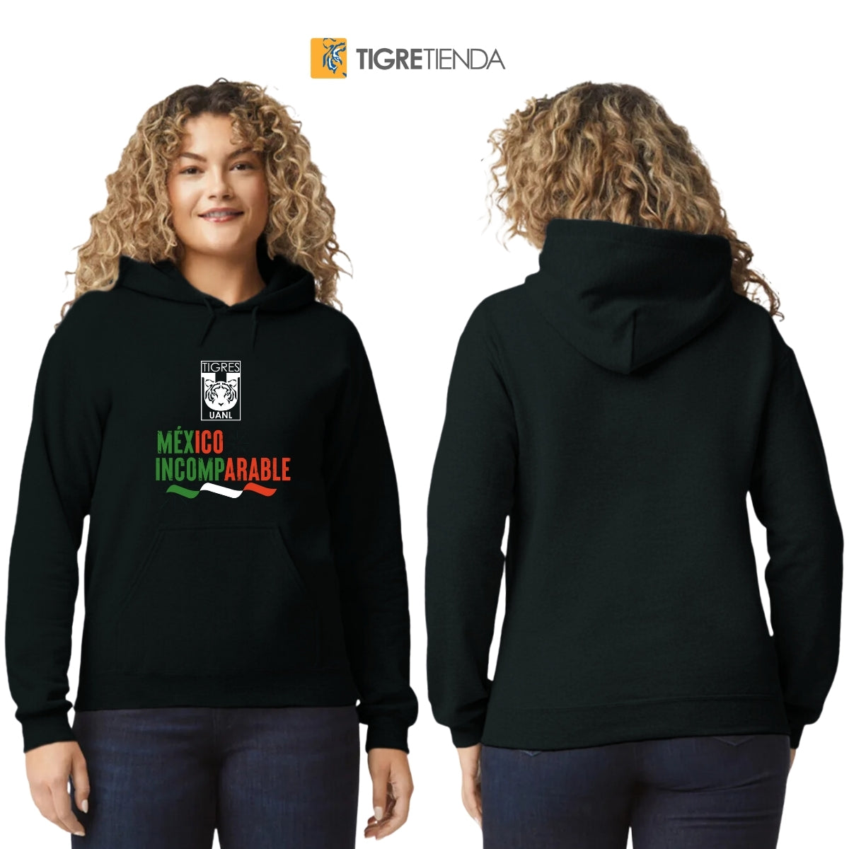 Sudadera Mujer Hoodie Tigres UANL  México Incomparable