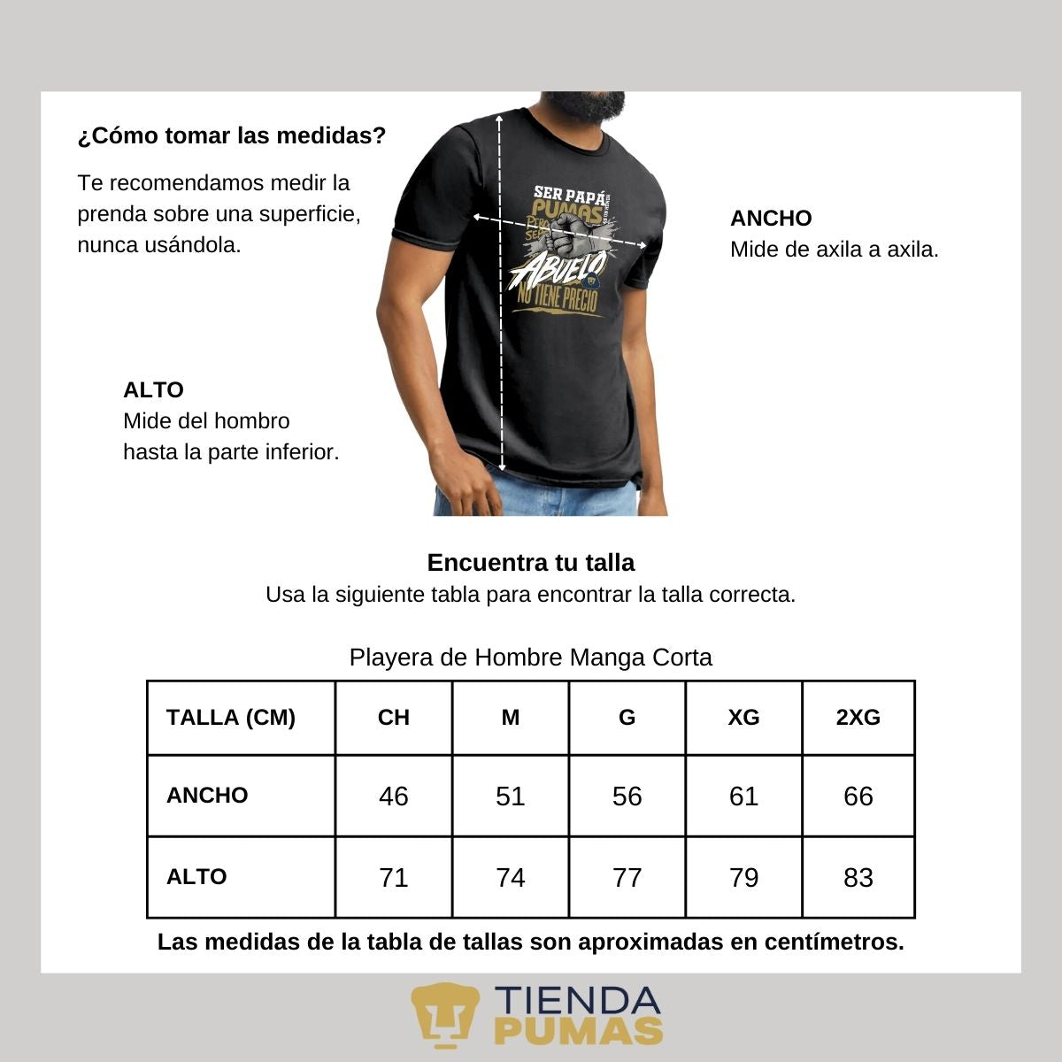 Playera Pumas UNAM Ser abuelo