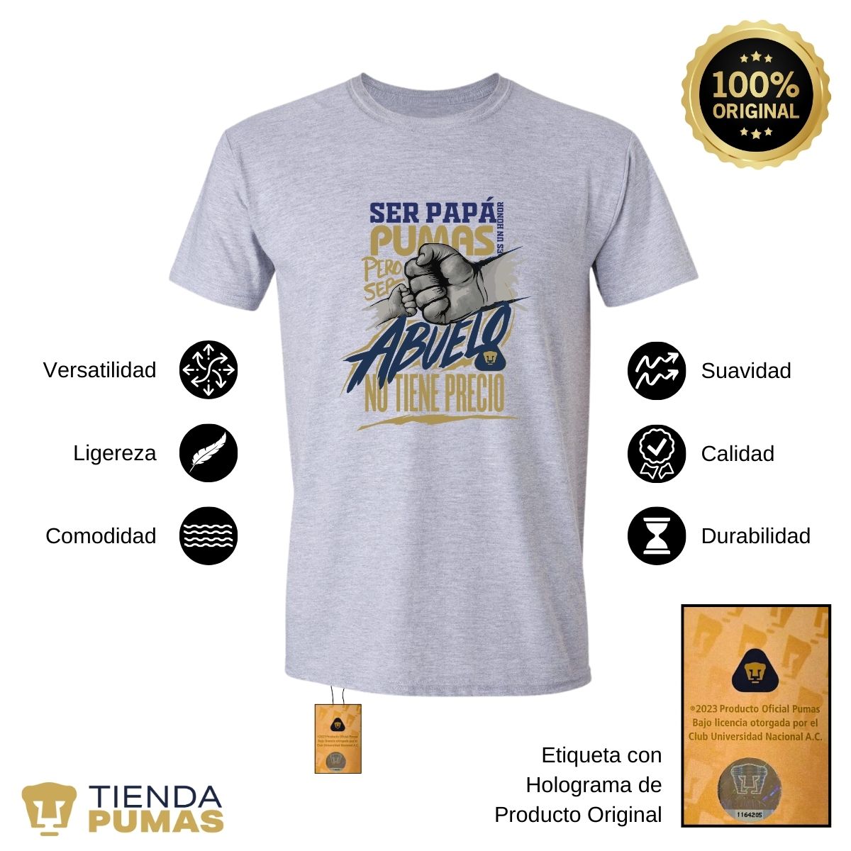 Playera Pumas UNAM Ser abuelo