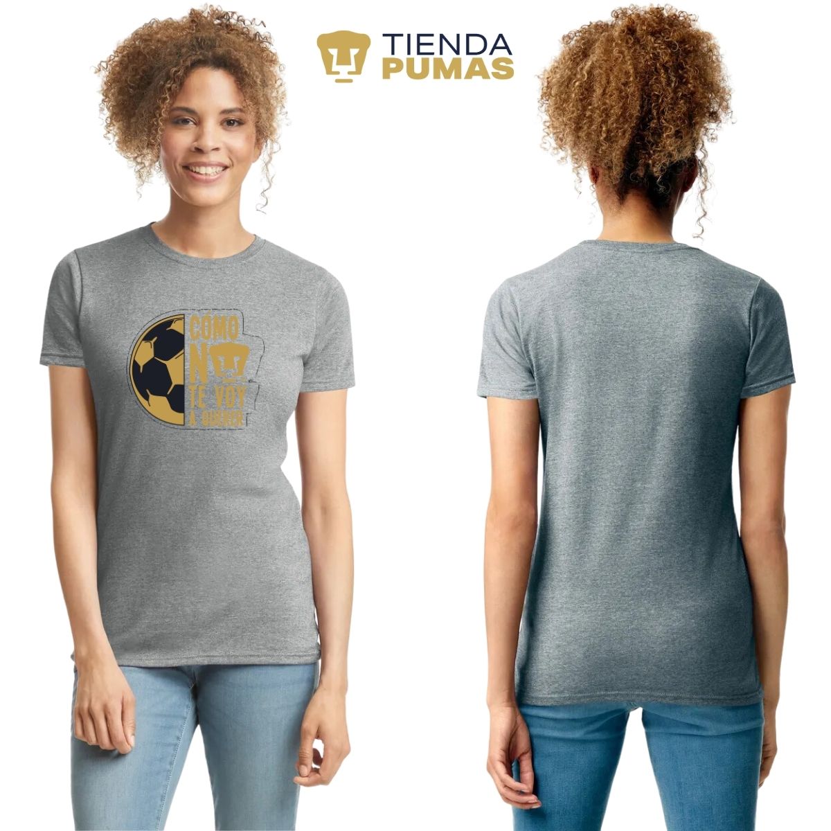 Playera Mujer Pumas UNAM Medio Balón