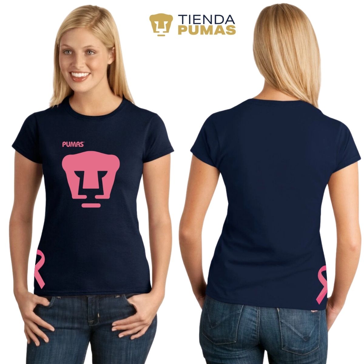 Playera Mujer Pumas UNAM Mes Rosa