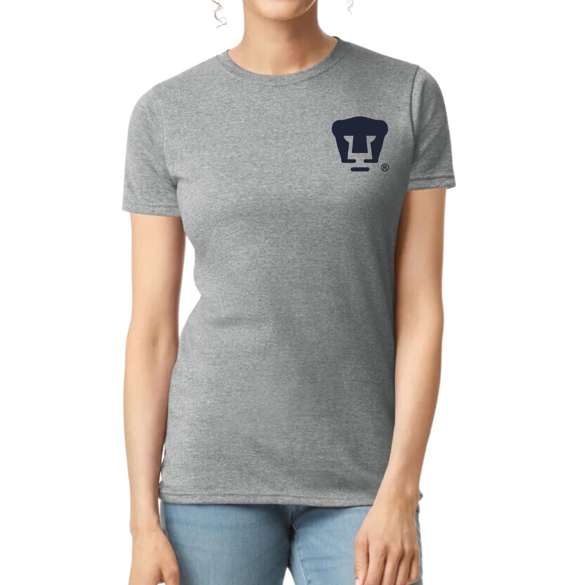 Playera Mujer Pumas UNAM Logo Azul