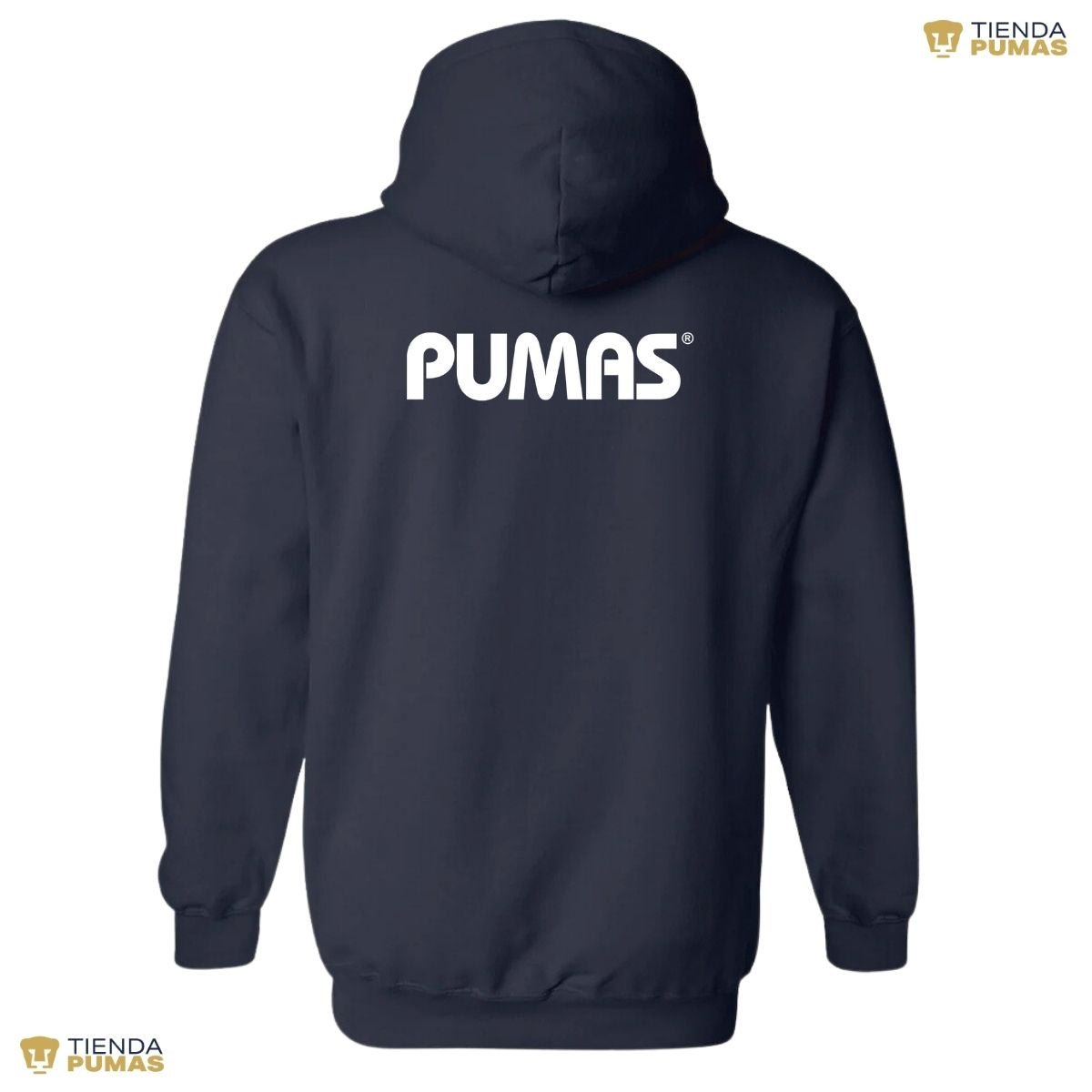 Sudadera para Hombre Hoodie Pumas UNAM Logo Blanco