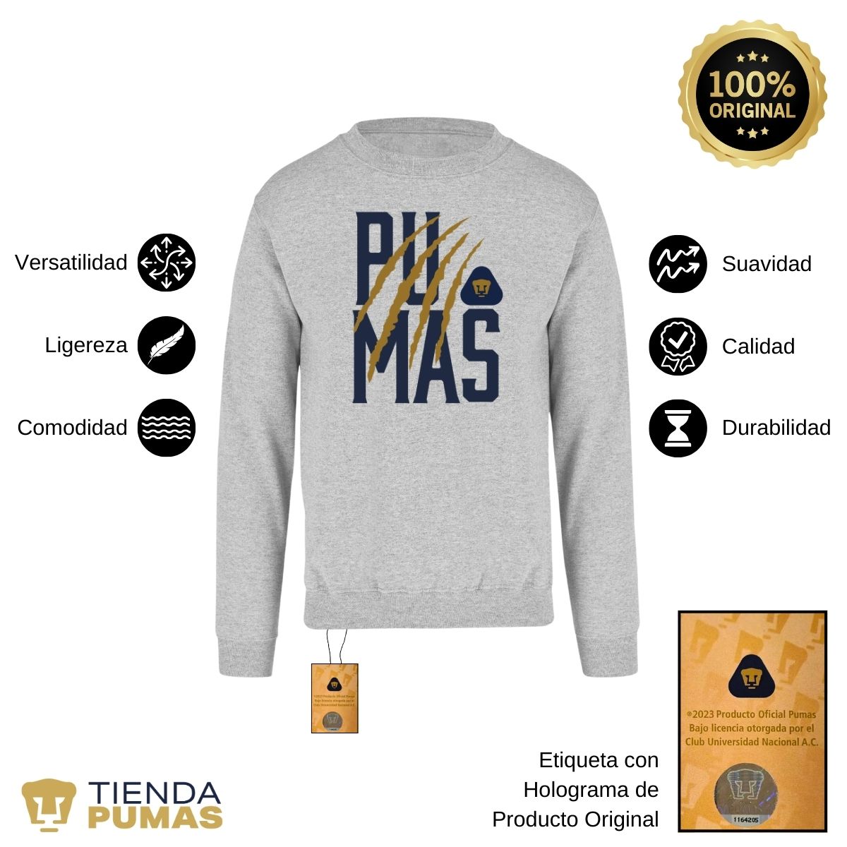 Sudadera Hombre Pumas UNAM Zarpazo