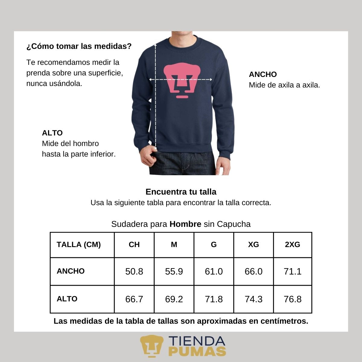 Sudadera Unisex Pumas Logo Rosa