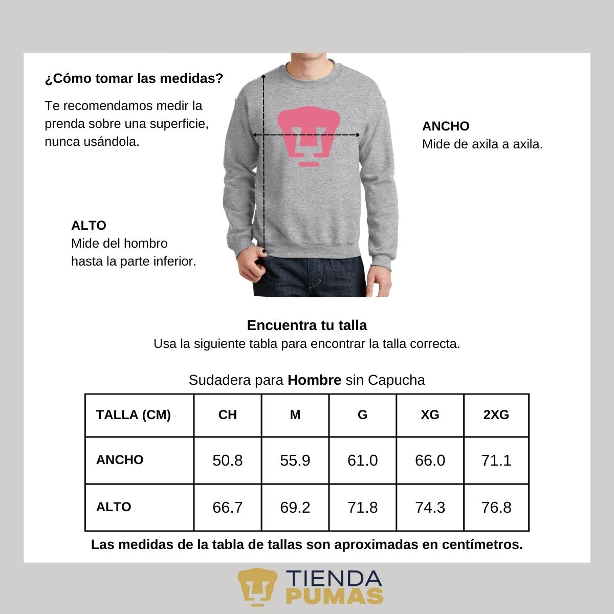 Sudadera Unisex Pumas Logo Rosa