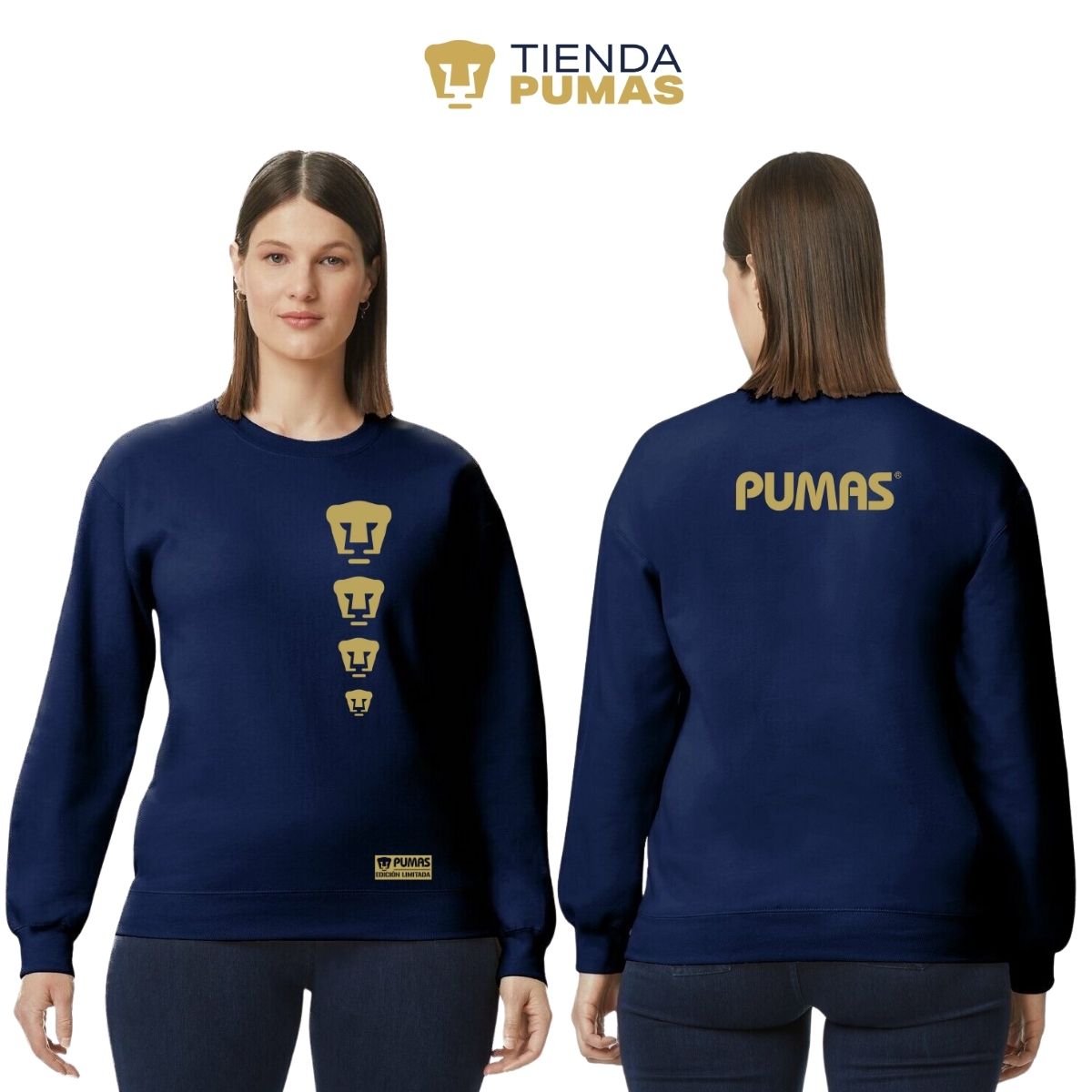 Sudadera Mujer Pumas UNAM Ed Lmt 3 Vinil