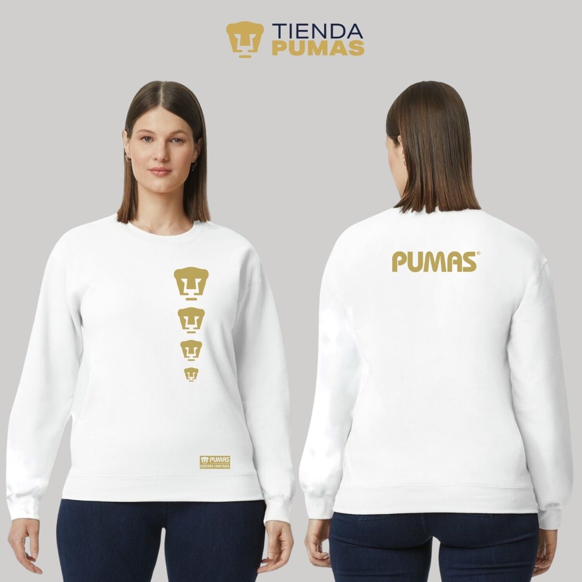 Sudadera Mujer Pumas UNAM Ed Lmt 3 Vinil