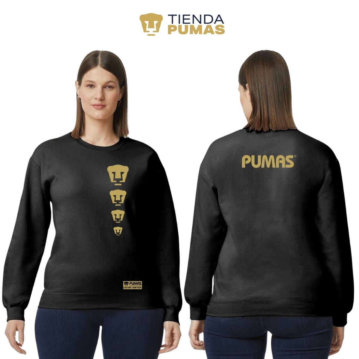 Sudadera Mujer Pumas UNAM Ed Lmt 3 Vinil