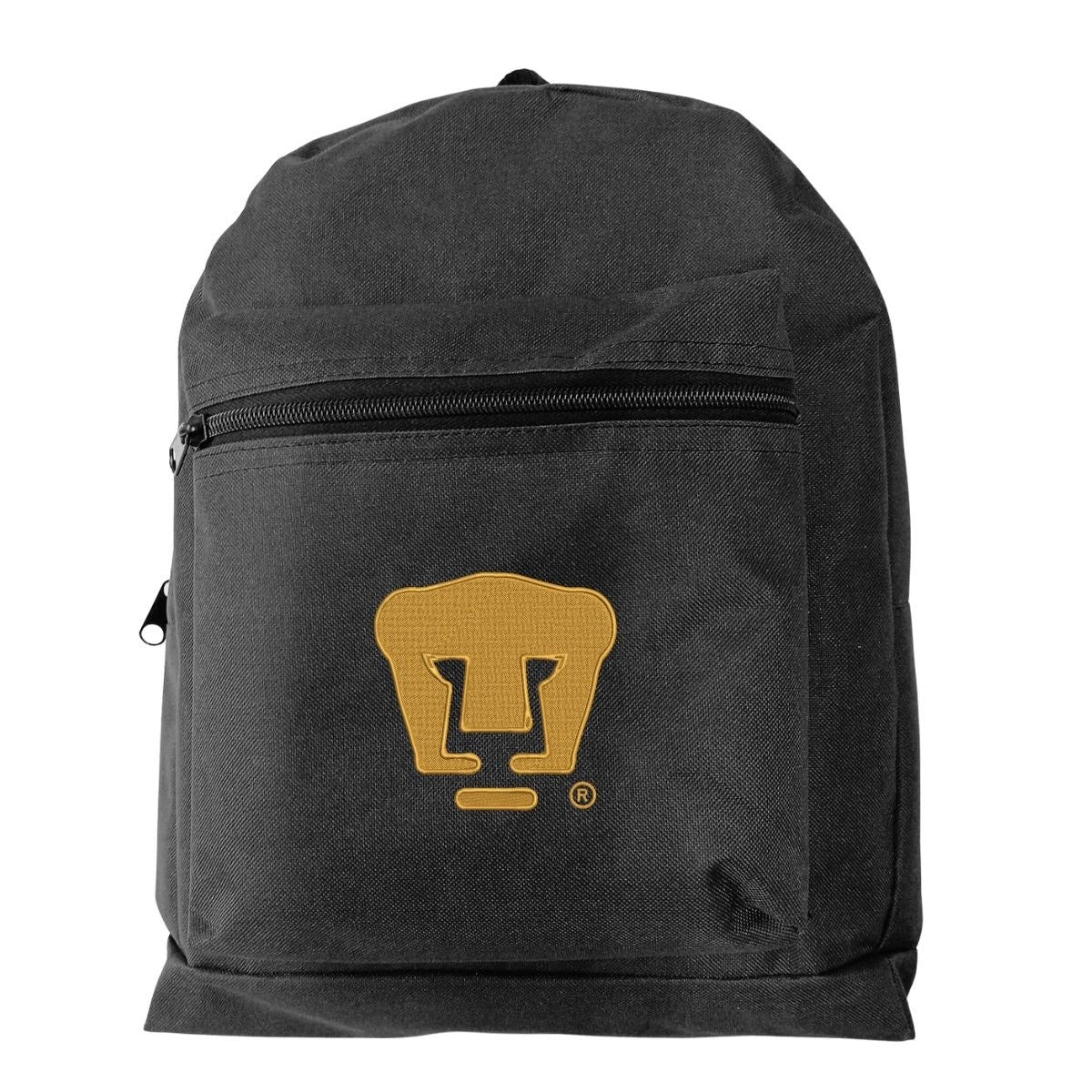 Mochila Escolar Pumas UNAM Logo Oro Reforzado Bordado