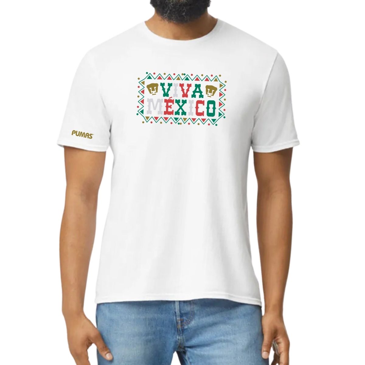 Playera Mexicana Hombre Pumas UNAM Viva México