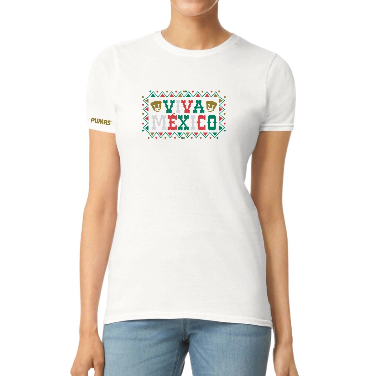 Playera Mexicana Mujer Pumas UNAM Viva México