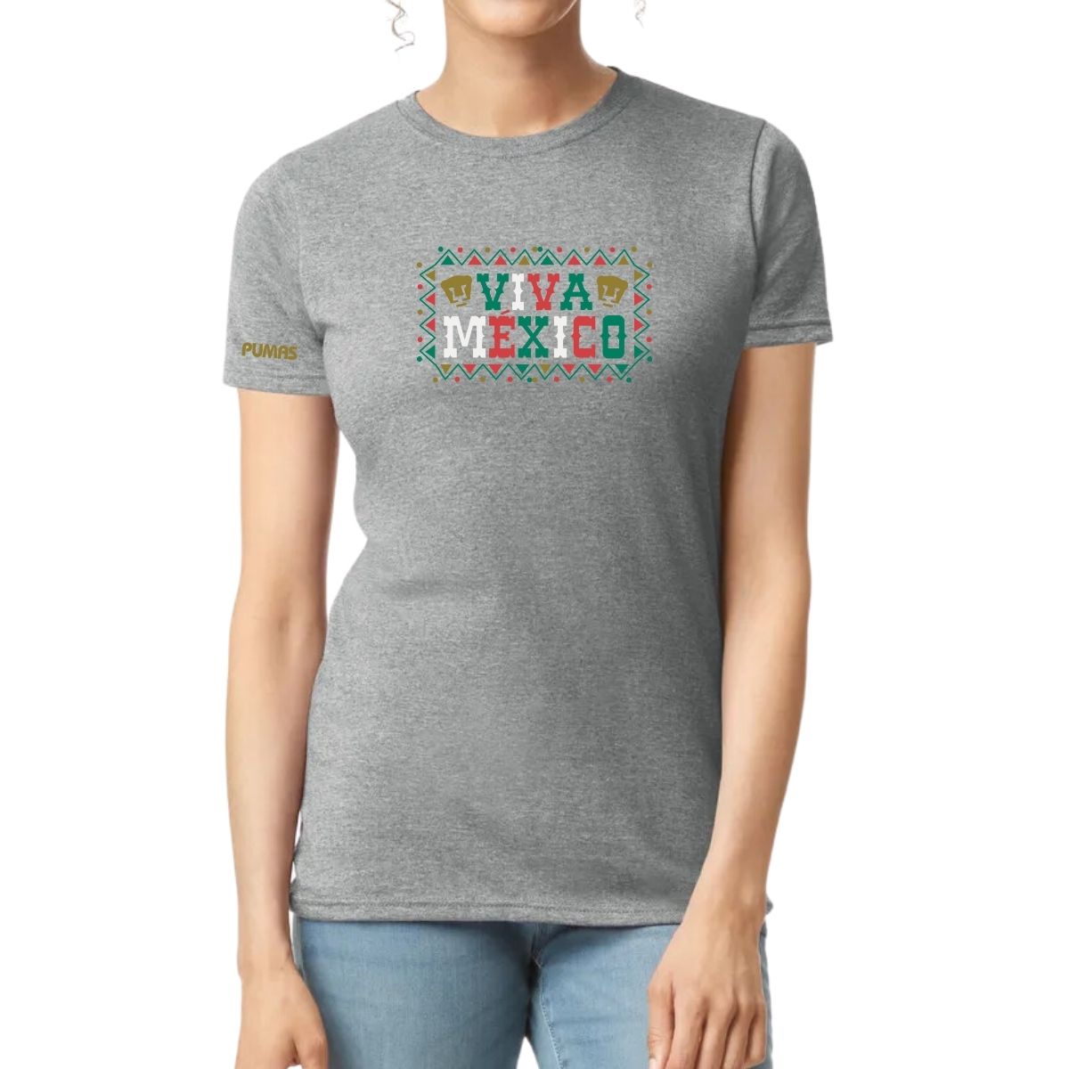 Playera Mexicana Mujer Pumas UNAM Viva México