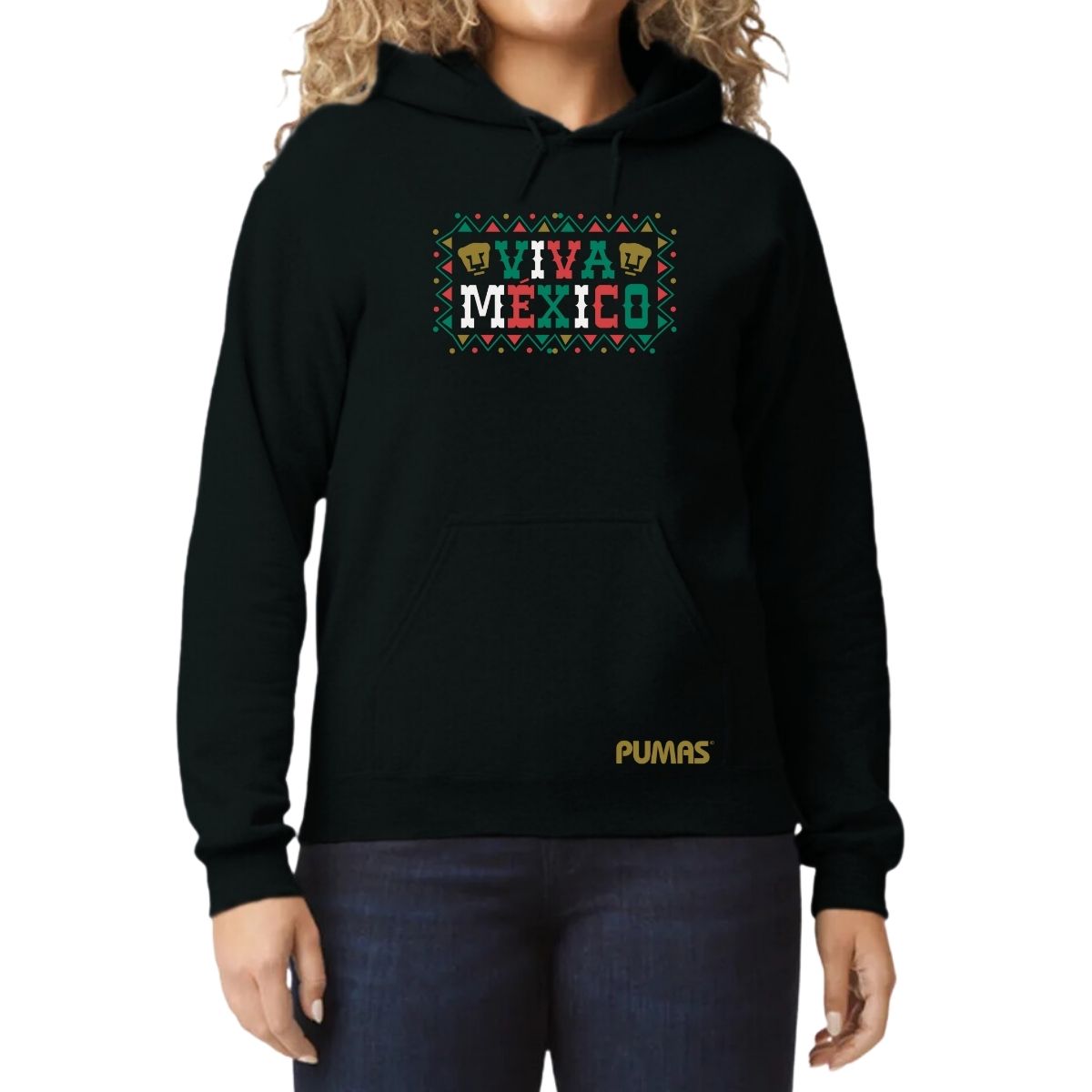 Sudadera Mujer Hoodie Pumas UNAM Viva México