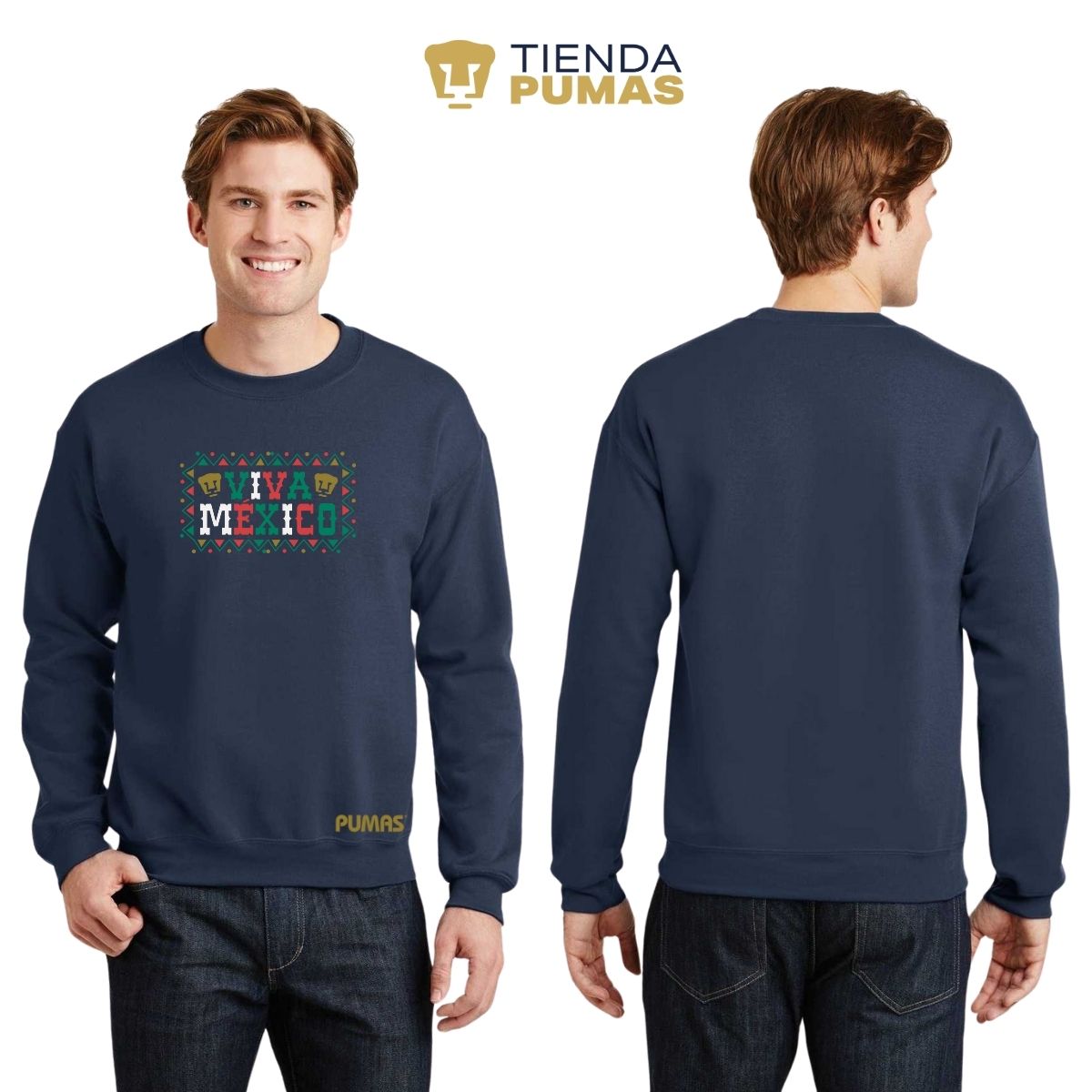 Sudadera Hombre Pumas UNAM Viva México