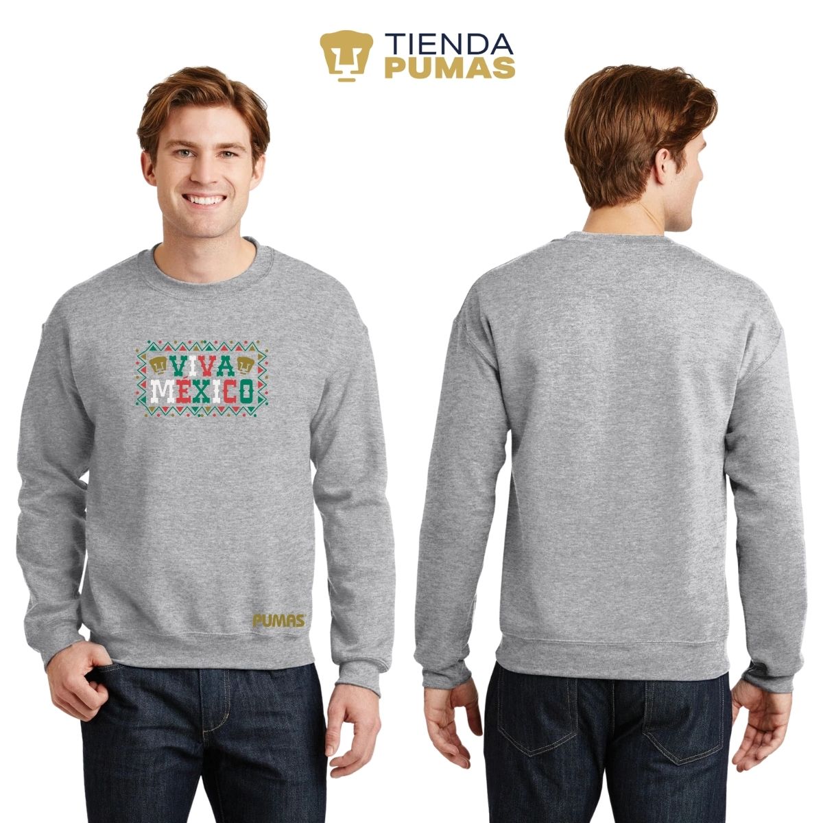 Sudadera Hombre Pumas UNAM Viva México