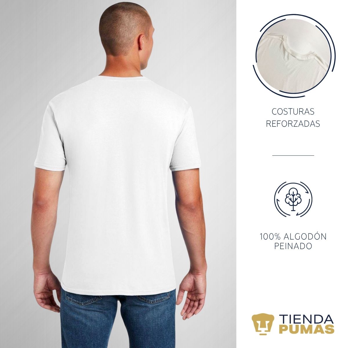 Playera Mexicana Hombre Pumas UNAM Rostro Viva México
