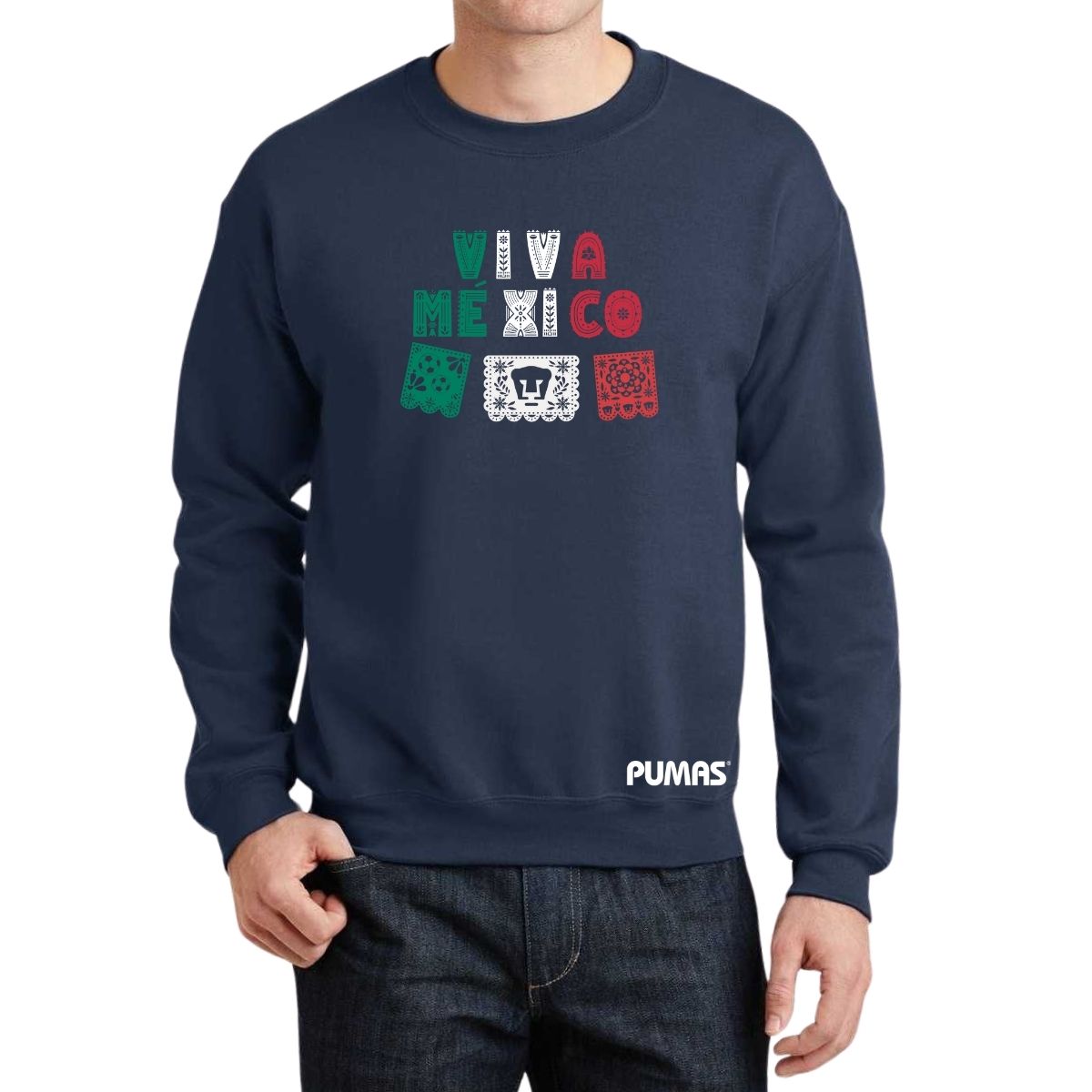 Sudadera Hombre Pumas UNAM Papel picado México