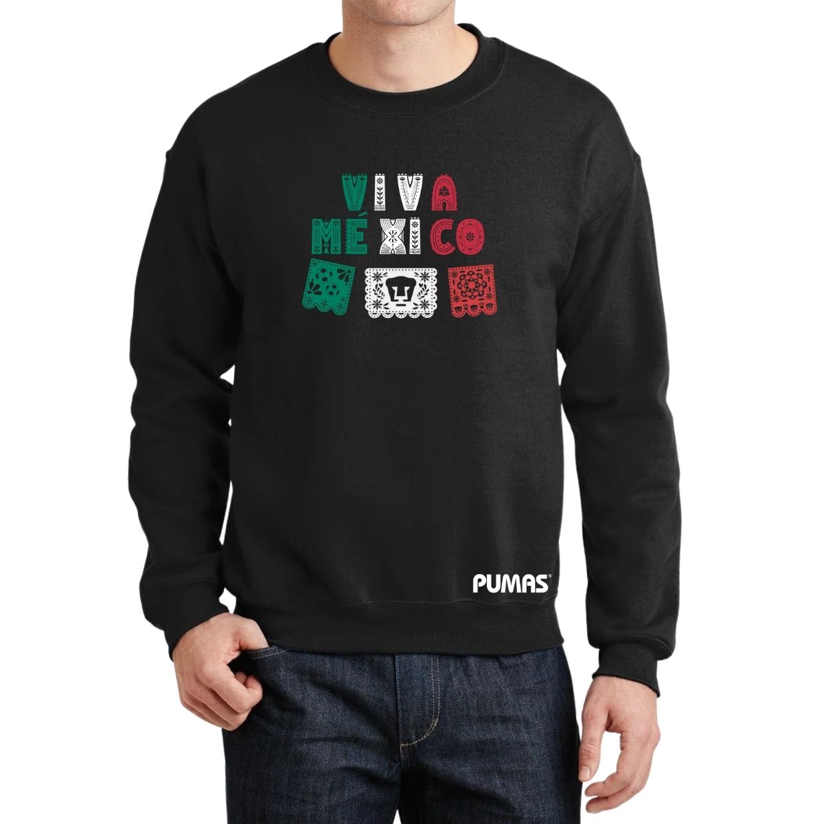 Sudadera Hombre Pumas UNAM Papel picado México