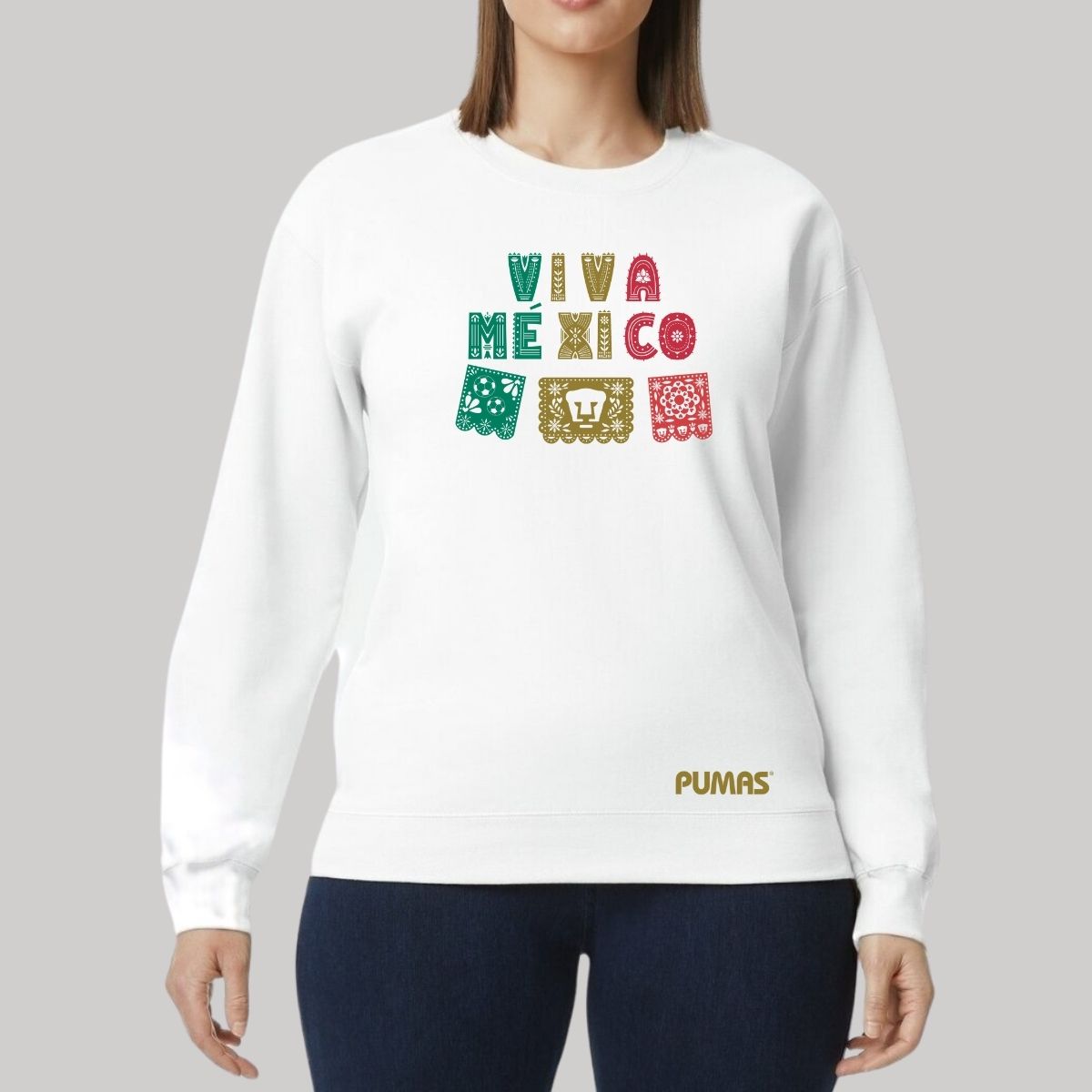 Sudadera Mujer Pumas UNAM Papel picado México