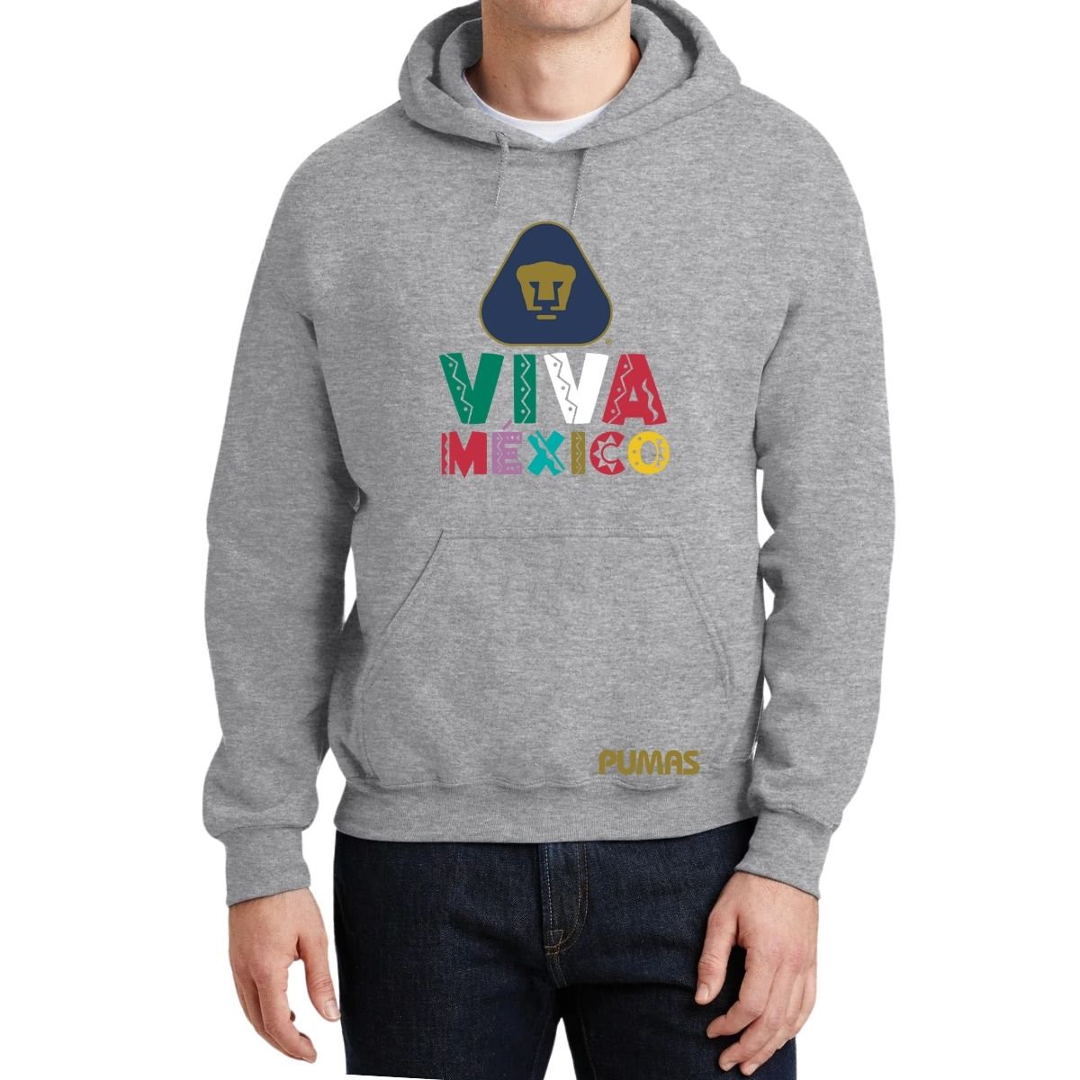 Sudadera Hombre Hoodie Pumas UNAM Tricolor