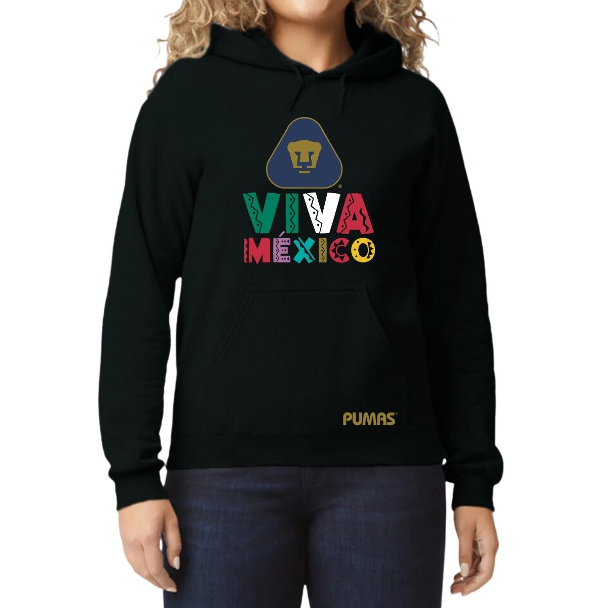 Sudadera Mujer Hoodie Pumas UNAM Tricolor