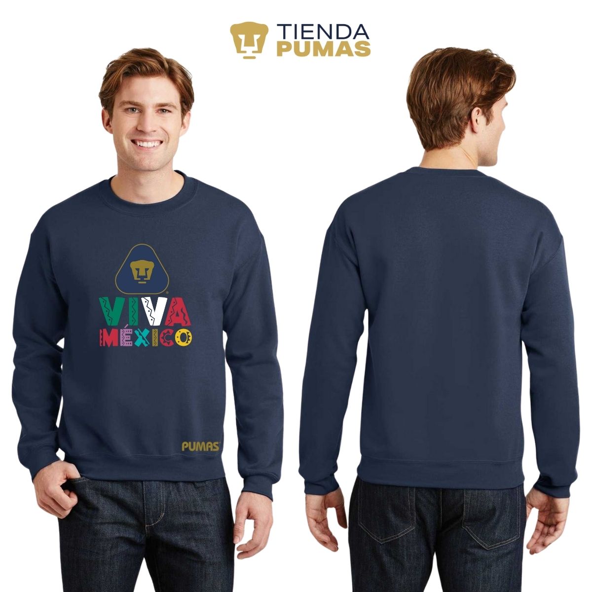 Sudadera Hombre Pumas UNAM Tricolor