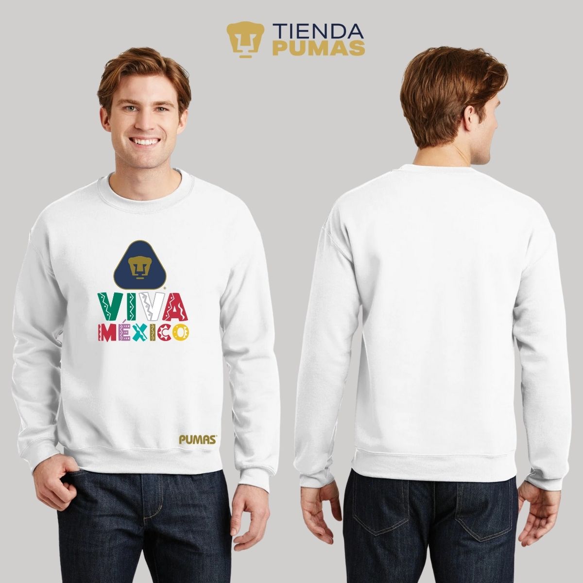 Sudadera Hombre Pumas UNAM Tricolor