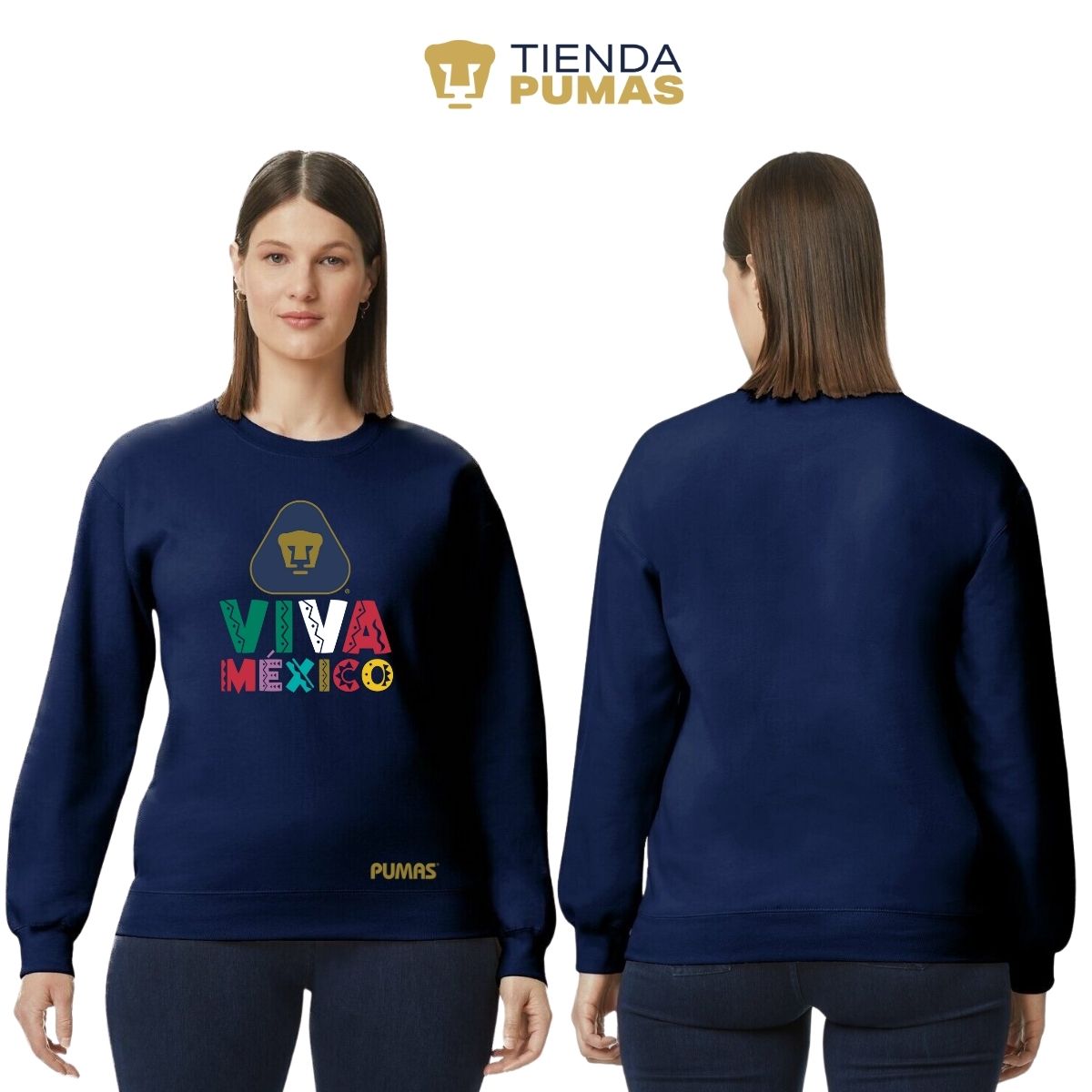 Sudadera Mujer Pumas UNAM Tricolor