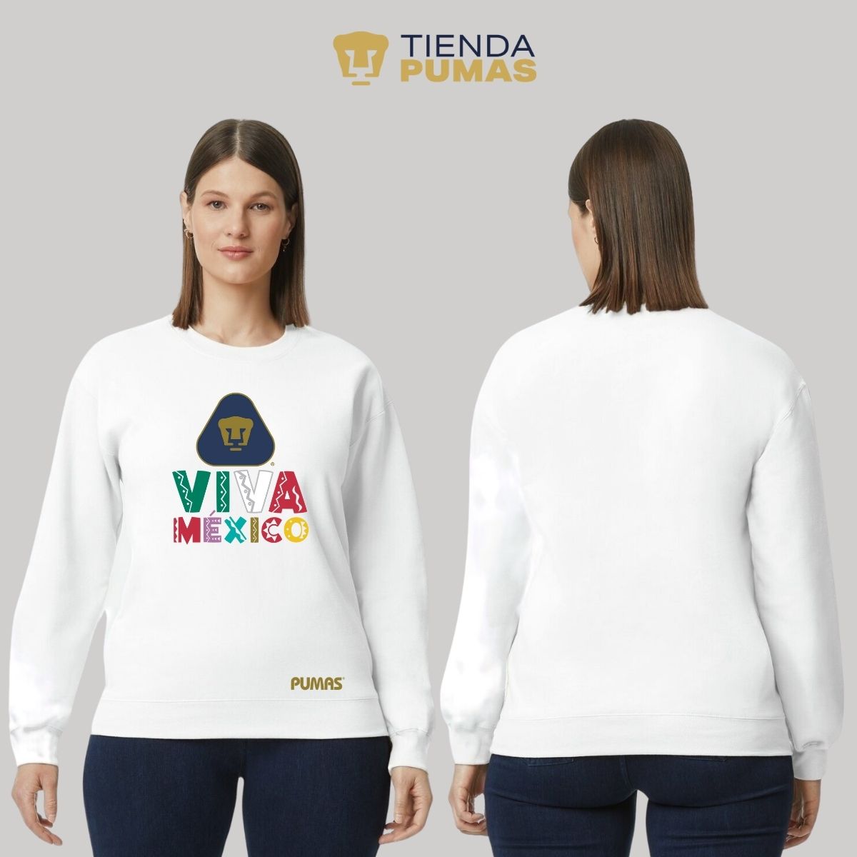 Sudadera Mujer Pumas UNAM Tricolor